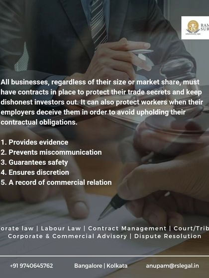 A well-drafted contract protects trade secrets, prevents dishonest investors, and safeguards workers from deceptive employers. It provides a clear record of commercial relations and ensures all parties uphold their obligations.