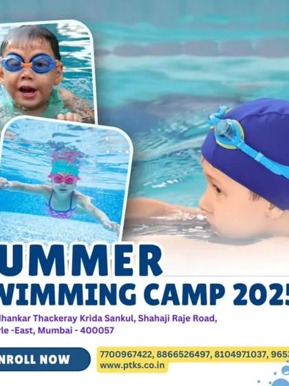Our 2025 Summer Swimming Camp is the perfect way for kids and adults to build water confidence and learn essential skills. This poster highlights the fun, friendly environment we create for new swimmers. Enroll now to book your spot.