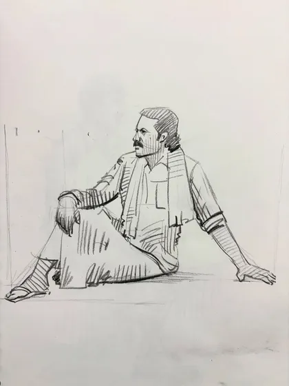 A collection of my figure drawing demonstrations from online classes and practice sessions. Each sketch is an opportunity to study the human form, capturing different poses, gestures, and scenes from daily life.