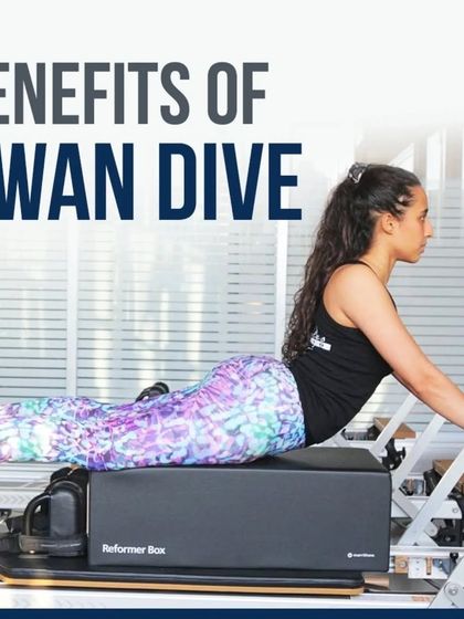 The Swan Dive on the reformer is a powerful exercise for strengthening the core, improving spinal flexibility, and building upper body strength. This breakdown shows all the benefits of this dynamic movement.