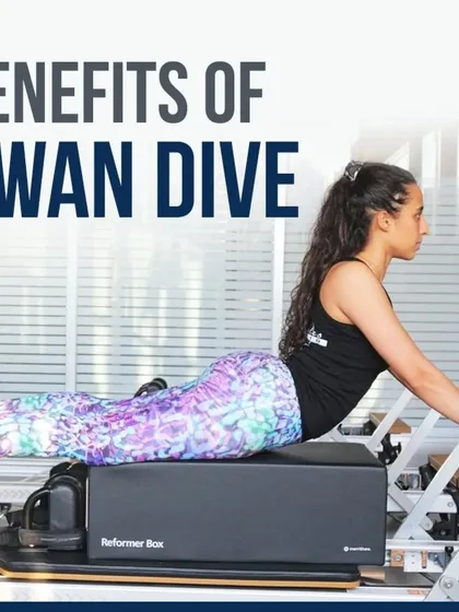 The Swan Dive on the reformer is a powerful exercise for strengthening the core, improving spinal flexibility, and building upper body strength. This breakdown shows all the benefits of this dynamic movement.