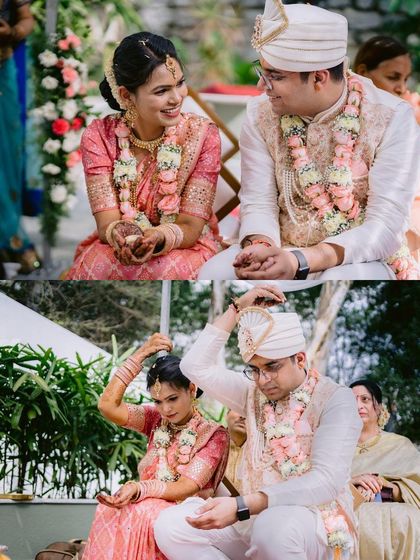 A throwback to the very first wedding I hosted at The Backyard. These photos capture the joy and intimacy that this space was built for, from the couple's portraits by the Green Cottage to the traditional ceremony moments.