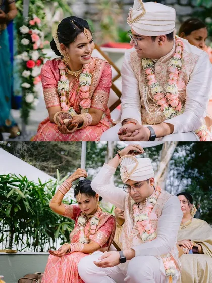 A throwback to the very first wedding I hosted at The Backyard. These photos capture the joy and intimacy that this space was built for, from the couple's portraits by the Green Cottage to the traditional ceremony moments.