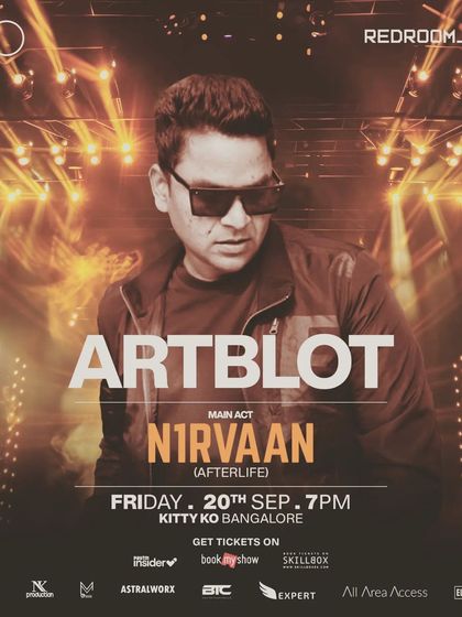 My personalized flyer for the night I supported Afterlife artist N1rvaan at Kitty Ko. His track 'Rudra' is a global hit, and the energy was insane.