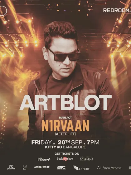 My personalized flyer for the night I supported Afterlife artist N1rvaan at Kitty Ko. His track 'Rudra' is a global hit, and the energy was insane.