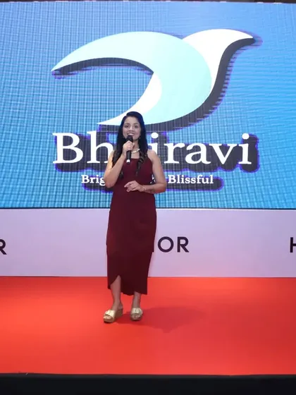 Taking the main stage for the Honor Mobile launch event. My logo on the big screen behind me signifies that I'm not just an MC, but a partner in curating the event's entire vibe and presentation.
