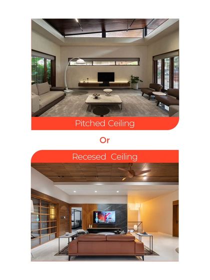 The ceiling is a room's fifth wall. A dramatic Pitched Ceiling can add height and character, while a modern Recessed Ceiling with integrated lighting offers a clean, sophisticated look. Let's discuss which is right for your home.