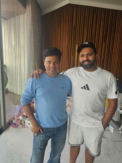 A moment with Indian cricket captain Rohit Sharma. His simplicity is a reminder of the teachings of Ramakrishna Paramahansa: "Only God is simple, rest of the things are complex."