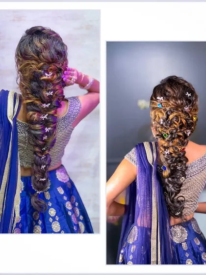 A messy braid with more twists than my plans. This collage shows two variations of a fun, textured braid.