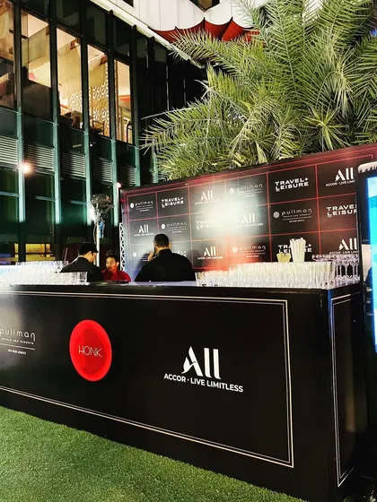 I also handle decor for high-profile corporate and brand events, like this pop-up for Travel + Leisure and Accor, ensuring a premium and on-brand experience.