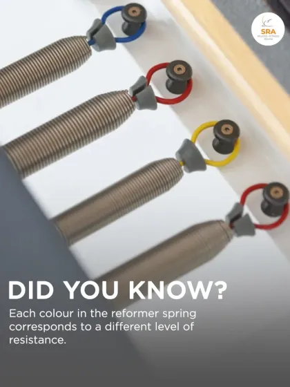 Did you know each color of the Reformer springs corresponds to a different level of resistance? Understanding this is key to optimizing your workout for control and strength.