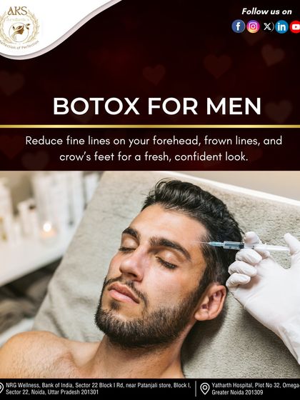 Botox is an effective treatment for men looking to reduce fine lines. It can smooth forehead lines, frown lines, and crow's feet for a fresher, more confident appearance.