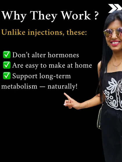 Why do these natural drinks work? Unlike injections or fad products, they don't alter hormones, are easy to make at home, and support your long-term metabolism naturally.