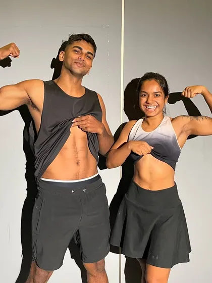 Proof that spinning builds muscle. Our instructors showing off their hard-earned abs.