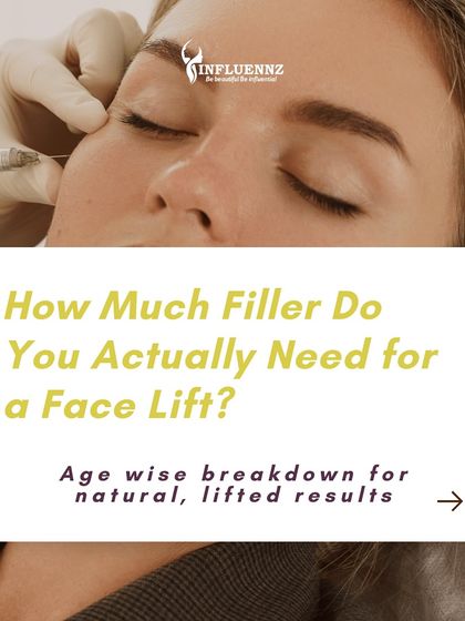 A common question is "How much filler do I need for a facelift?" This guide provides an age-wise breakdown to help you understand what might be required for natural, lifted results.