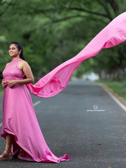 Inisha Rental Dress - Maternity Photoshoot Gown Rental Dramatic Trail & Wing Gowns photo 22