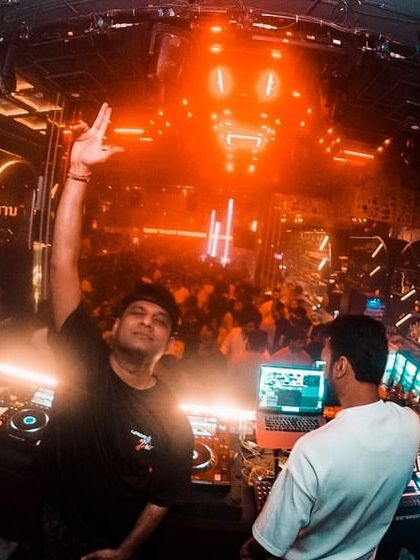 Waving to the crowd at Club LITT in Kolkata. The energy was incredible.