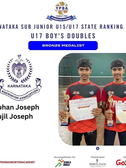 Yadav Pro Badminton Academy - Professional Badminton Coaching Programs Rising Stars: Junior & Sub-Junior Achievements photo 61