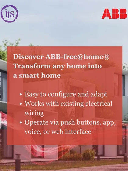 An introduction to the ABB-free@home system, which can transform any home into a smart home using existing electrical wiring for easy configuration.