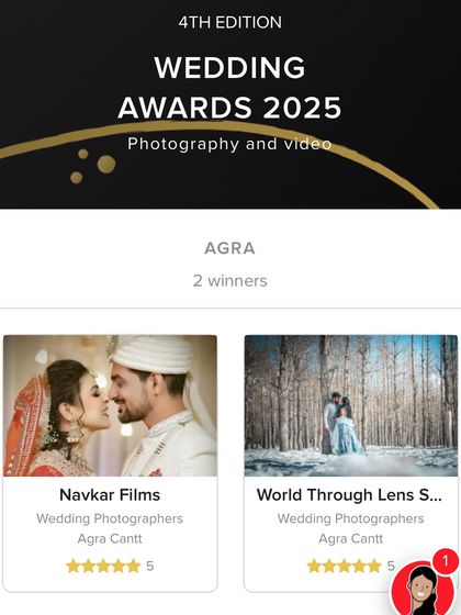 I am thrilled to be recognized by WeddingWire as a 2025 Wedding Awards winner, thanks to the ratings from my amazing couples.