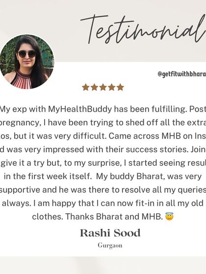 Rashi started seeing results in the first week. It's amazing what can happen when you find a supportive plan that fits your life, especially for postpartum weight loss.