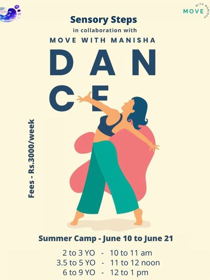 Step into summer with our dance camp in collaboration with Sensory Steps for kids aged 2 to 9.