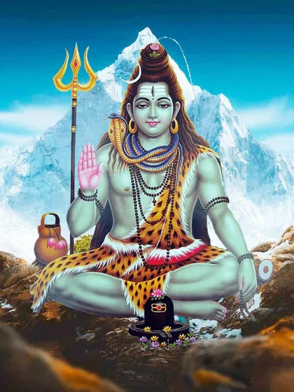 Lord Shiva, also known as Mahadev, is the destroyer and transformer in the divine trinity. He is the ultimate source of cosmic energy, embodying limitless compassion and power.