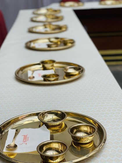 My branded napkins add a personalized and professional touch to the Royal Thali setup, showing my commitment to quality in every single detail of the catering service.