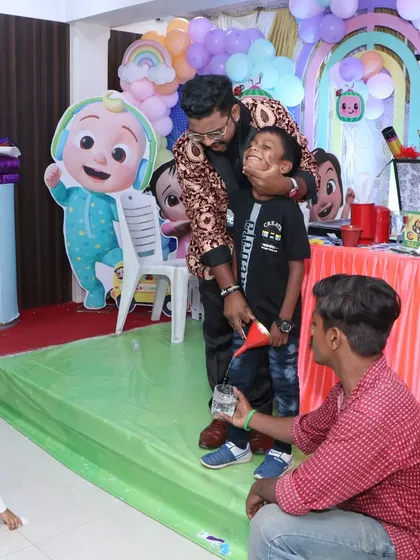 The "water in the ear" gag is a hilarious bit of comedy magic that always gets a huge laugh from the kids.