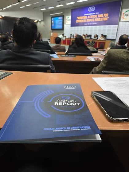 Attending a symposium on "Mediation: A Critical Tool for Commercial Dispute Resolution" at FICCI. Staying updated with the latest developments, including the Mediation Act 2023, is crucial to providing effective, business-minded solutions in commercial disputes.