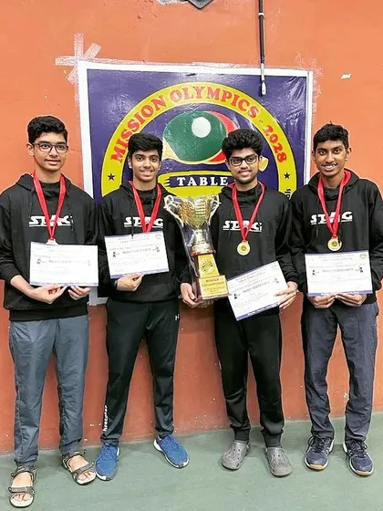 Team WCTTC emerges as Champions in the Mission Olympics 2028 Team Table Tennis Championship. A proud moment for the entire team.
