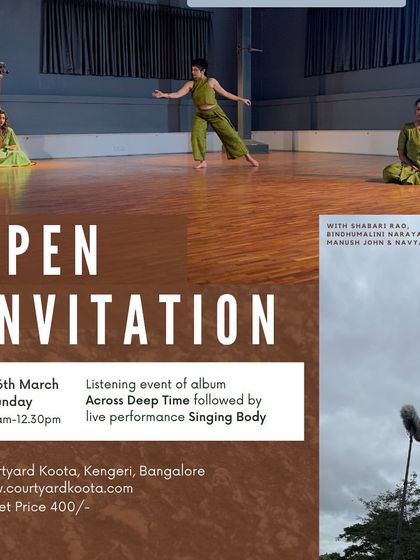 An invitation to a unique listening event and live performance with my collective, Open Invitation. We explore the connection between sound, movement, and nature.