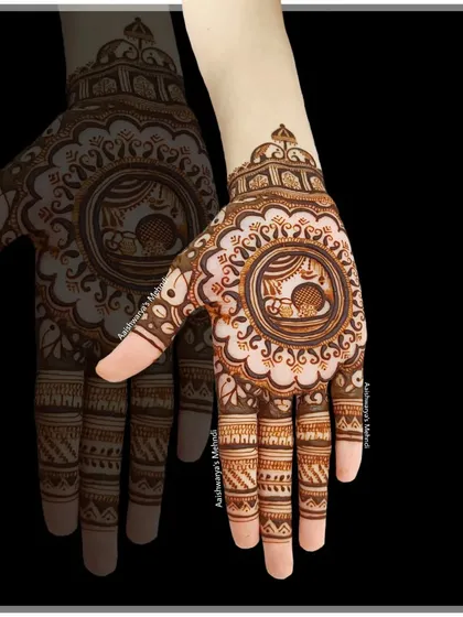 A simple yet stunning mandala design with a "Happy Teej" message, perfect for celebrating the festival in style.
