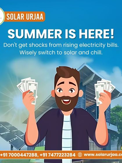 **Summer is here! Don't get shocks from rising electricity bills.** Wisely switch to solar and chill. You can enjoy your air conditioning without worrying about the cost.