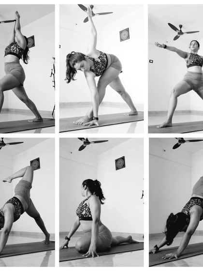 More from today's practice. Warrior poses, twists, and hip openers. Just getting the work done.