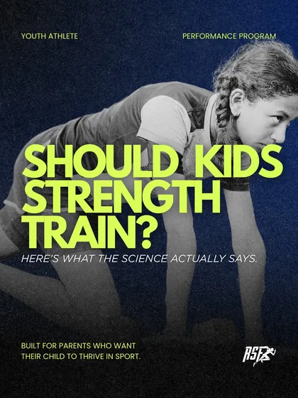 "Should kids strength train?" This is a question we hear often from parents. This infographic addresses the science behind youth strength training, explaining why it is not only safe but essential for long-term athletic development. We build programs that are progressive, not punishing, to set the foundation for future speed, power, and injury resilience.