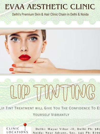 Our Lip Tinting treatment gives you the confidence to express yourself vibrantly, providing a long-lasting and natural-looking color.