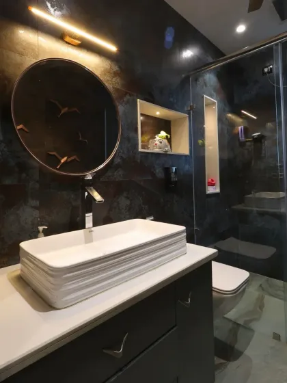 Chizzle My Designs - Turnkey Residential Interior Design Artistic Bathrooms & Powder Rooms photo 22