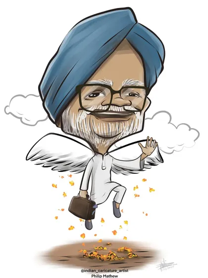 A tribute to former Prime Minister Dr. Manmohan Singh. This digital caricature is my way of honoring his contributions to the nation.