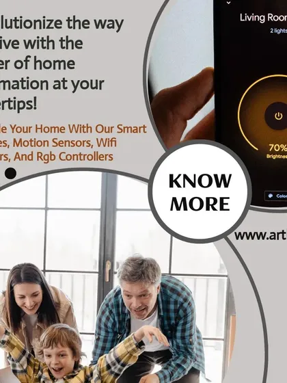 Take full control of your home from anywhere with our mobile app. This graphic shows the intuitive interface that allows you to dim lights, turn off appliances, and manage your home's environment right from your smartphone, bringing convenience to your fingertips.
