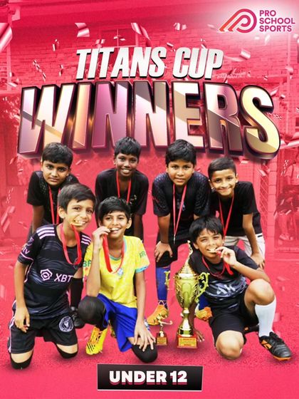 Victory for our Under-12 team in the Titans Cup! This win is a result of their dedication in training and their fantastic teamwork on the field.