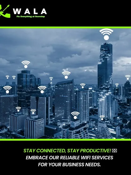 Ensuring your business stays connected and productive with our reliable WiFi and networking services. We build the infrastructure for uninterrupted business connectivity, from small offices to large enterprises.