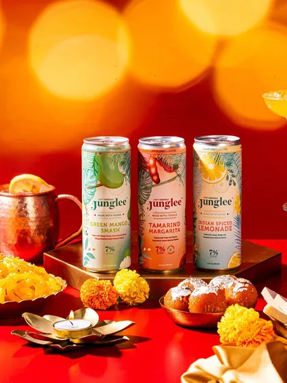 Another angle from the festive Diwali shoot for Junglee, with a beautiful bokeh effect from the lights in the background that adds warmth and magic to the scene.
