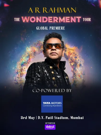 Co-powered by Tata Motors. This poster demonstrates our ability to seamlessly integrate diverse brands into the event's promotional campaign.