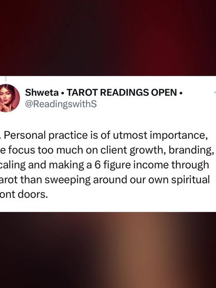 Personal practice is of utmost importance. We often focus too much on client growth and making a six-figure income than sweeping around our own spiritual front doors.