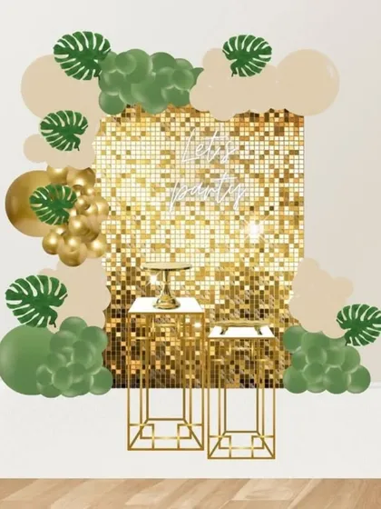 You will always know exactly what your decor will look like. I provide detailed digital mockups like this one, allowing us to finalize the theme, colours, and layout together to ensure your vision comes to life perfectly.