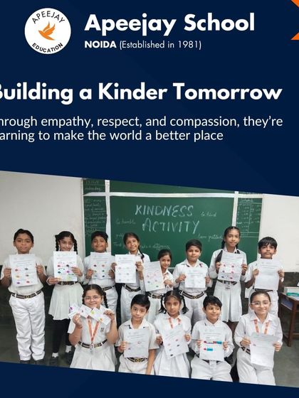 We are building a kinder tomorrow by teaching our students the values of empathy, respect, and compassion. Through these lessons, they are learning to make the world a better place.