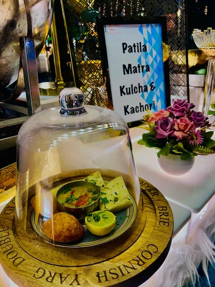 Bringing the best of Delhi's street food to your party with a live station for Patila Matra Kulcha and Kachori. It's a taste of authentic local flavor served in a refined and hygienic setting.