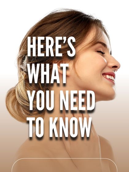 A graphic introducing the topic of neck rejuvenation and the importance of treating the neck and face in harmony for a complete anti-aging result.