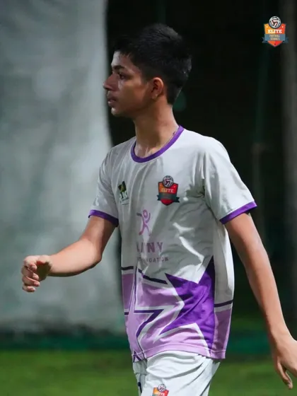 A young player focused during a training drill. Every session is an opportunity to improve.